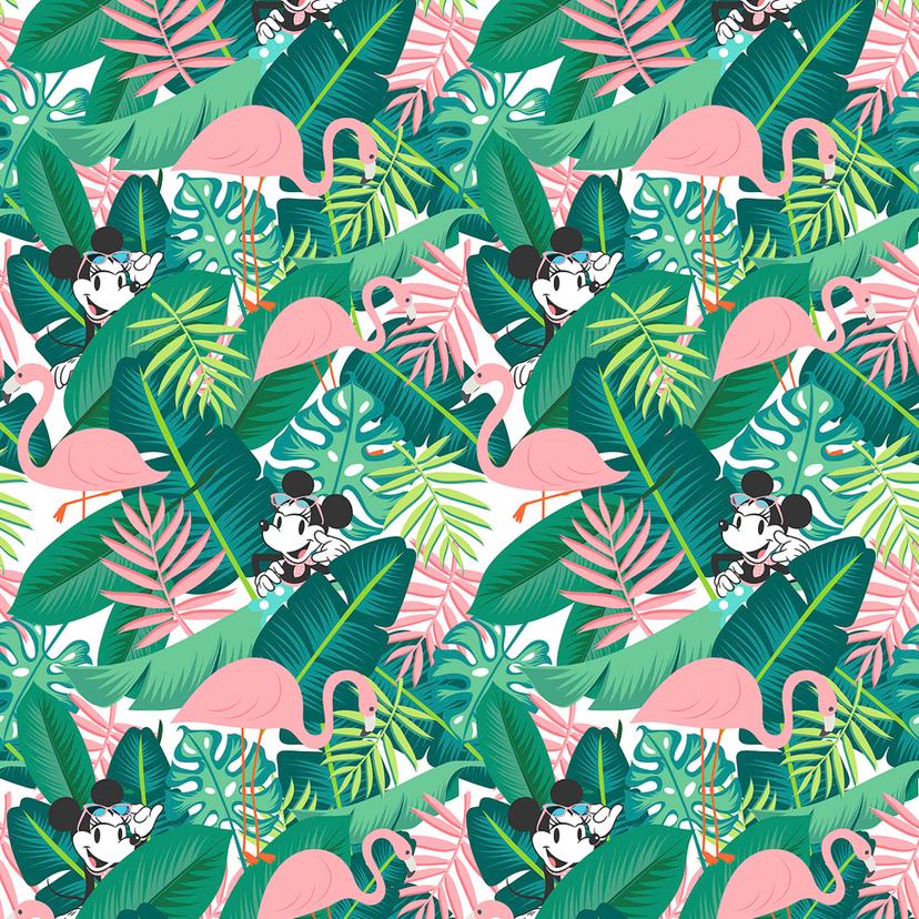 Non-woven tapet - Minnie Tropical - 200 x 280 cm