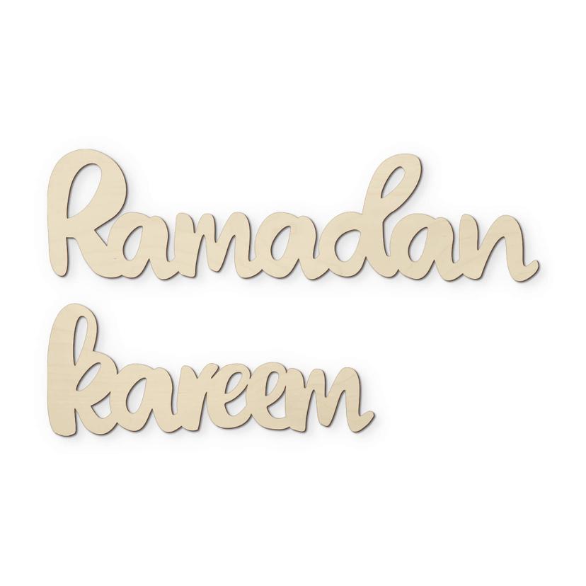 Scritta in legno - Ramadan Kareem