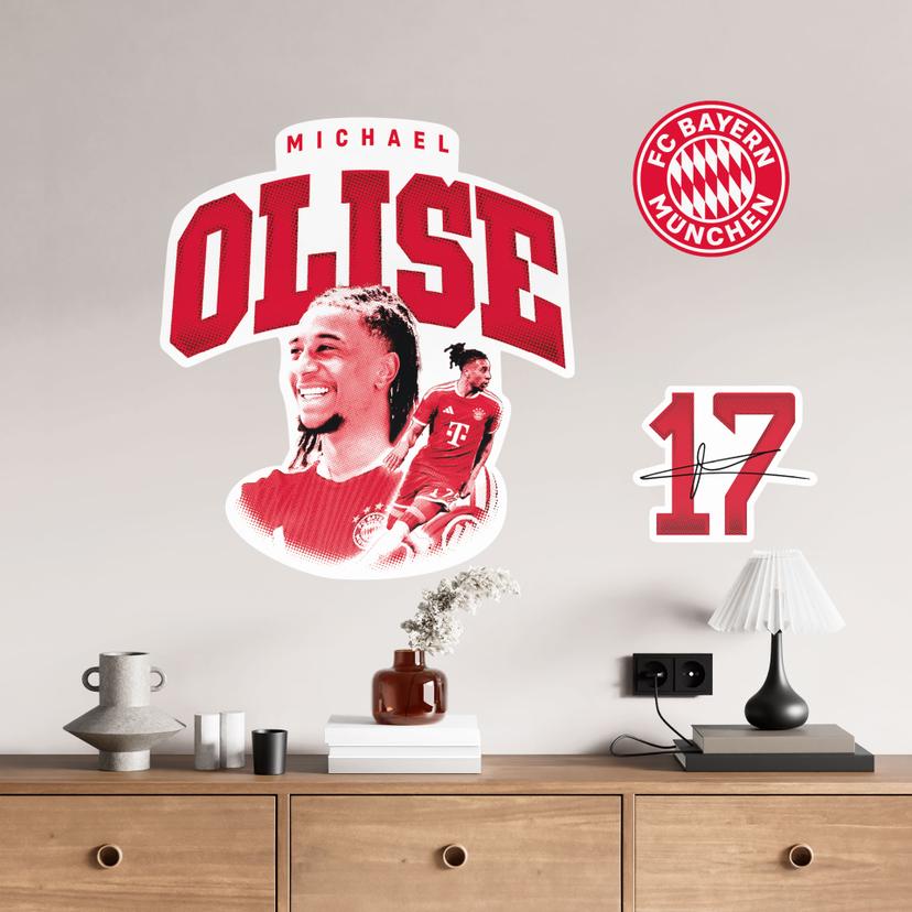 Wallsticker FCB - Michael Olise 2026/27