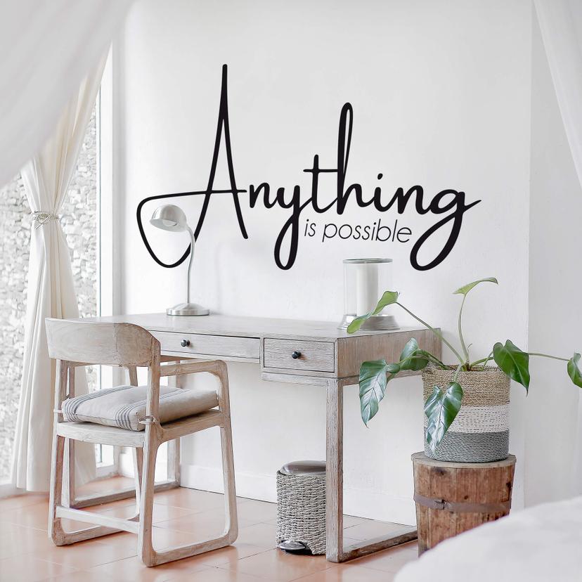 Wallsticker -  Anything is possible