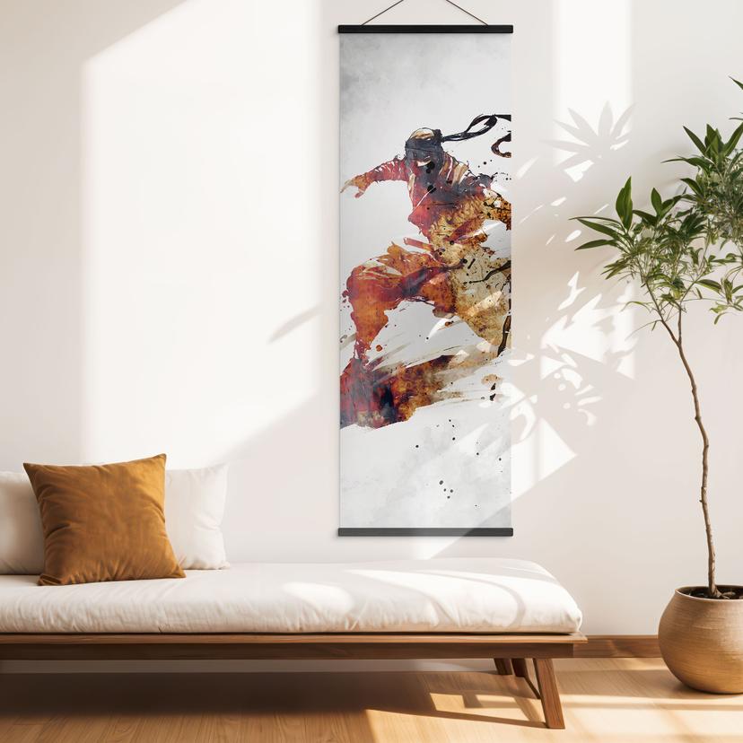 Poster tessile Ninja volante - Kulik