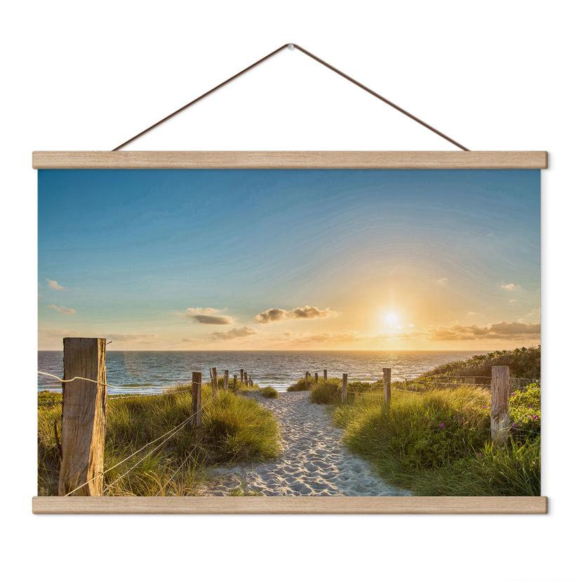 Textielposter Zonsondergang