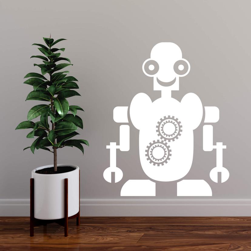 Sticker mural - Robot Maurice
