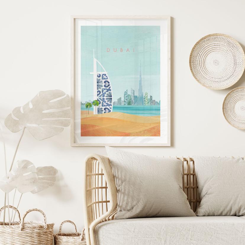 Poster Dubai Beach - Burj Al Arab - Rivers