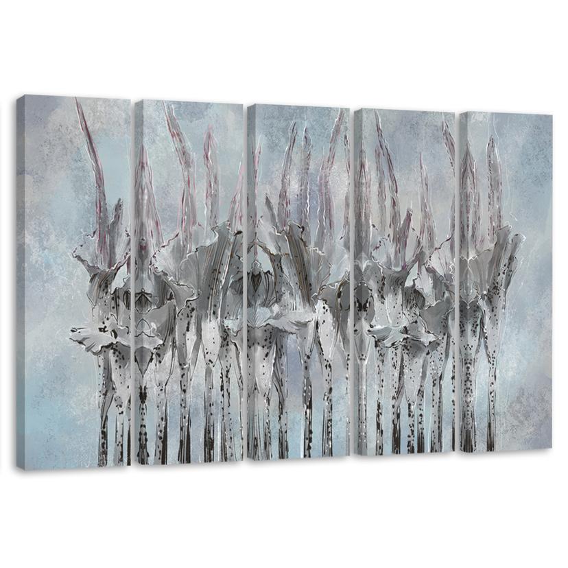 Lærred print 5 dele, planter blomster Simnitło