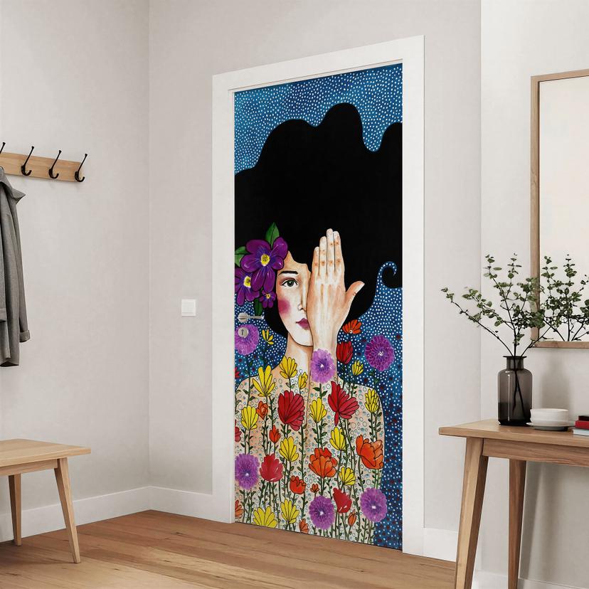 Vinilo para puertas pierde recuerdos - Huelya - Decoración autoadhesiva para puertas