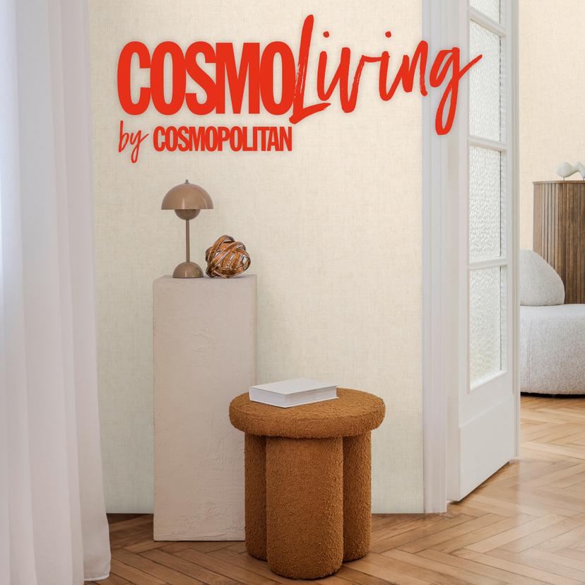 COSMOPOLITAN tapet creme beige - lyst almindeligt ikke-vævet tapet moderne til stuen