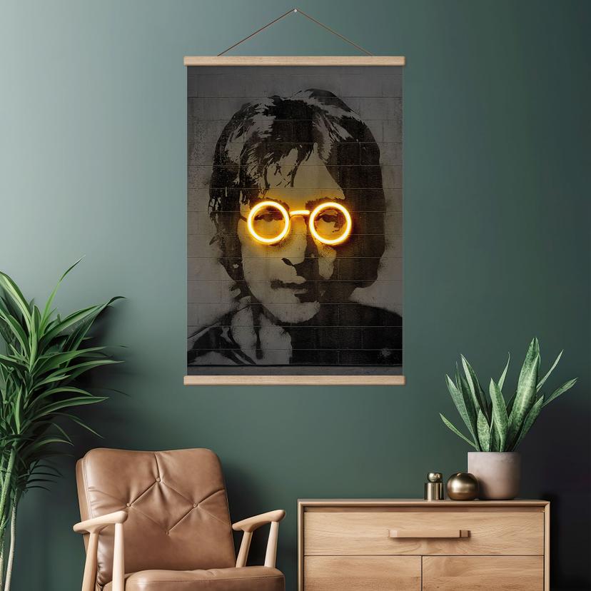 Stampe su tessuto John Lennon - Mielu