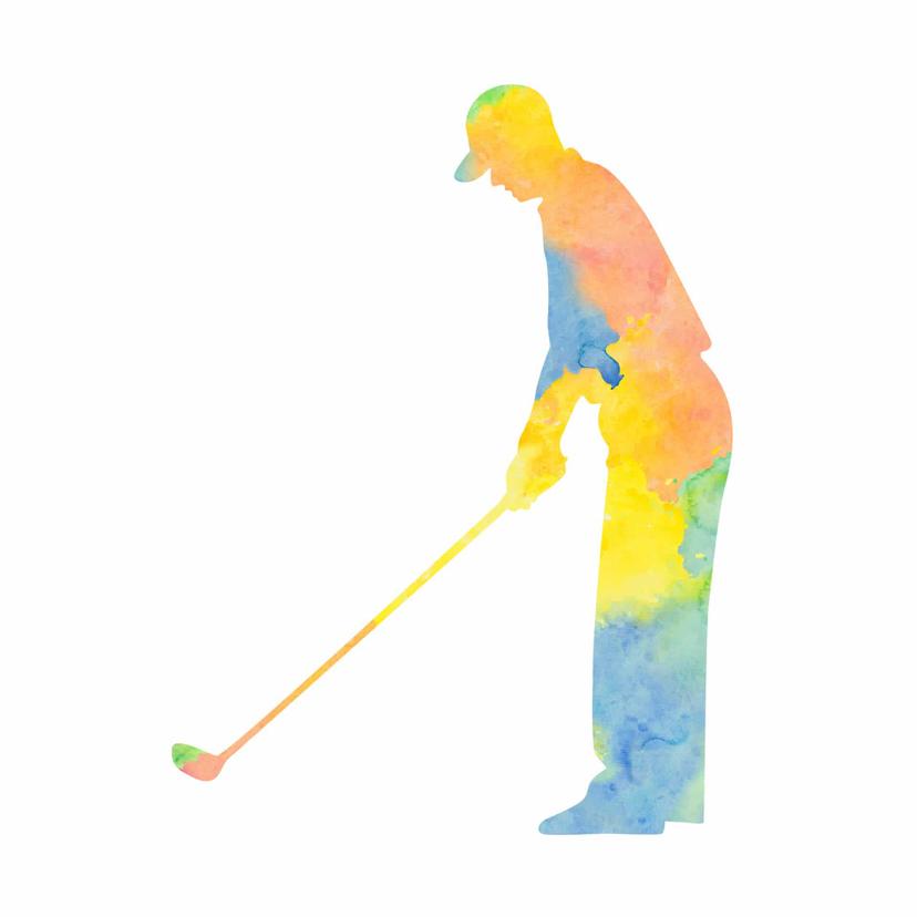 Sticker mural - Golfeur 01