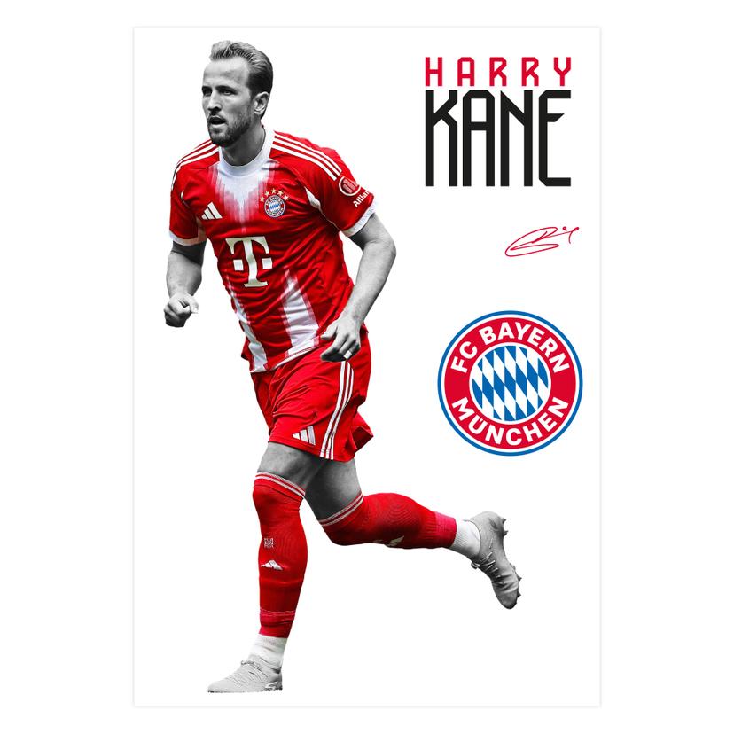 Wallsticker FC Bayern-spiller Harry Kane 2025/26