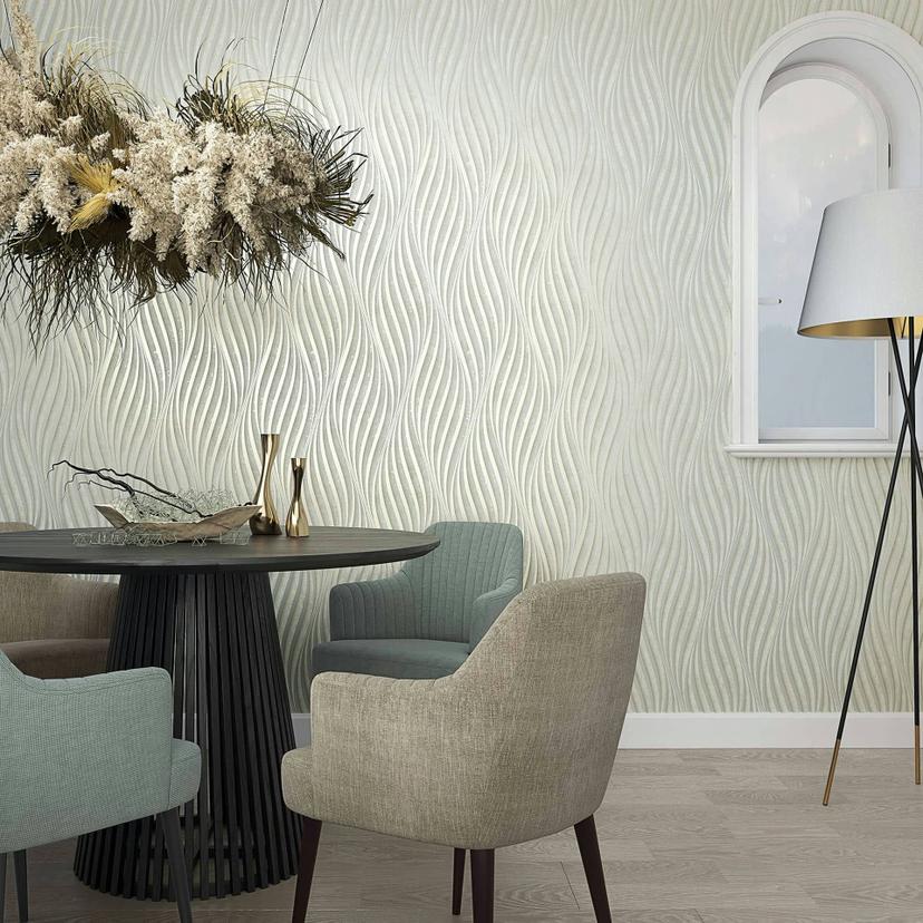 Papier peint intissé Gris Vague pour salon chambre papier peint marburg