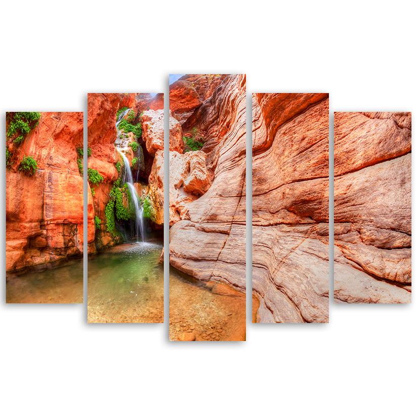 Stampa su tela 5 pezzi, paesaggio del Grand Canyon