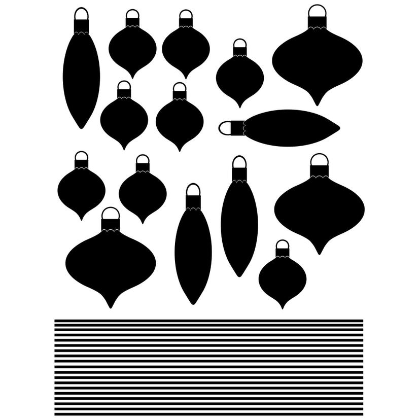 Decoro per finestre - Palle di natale