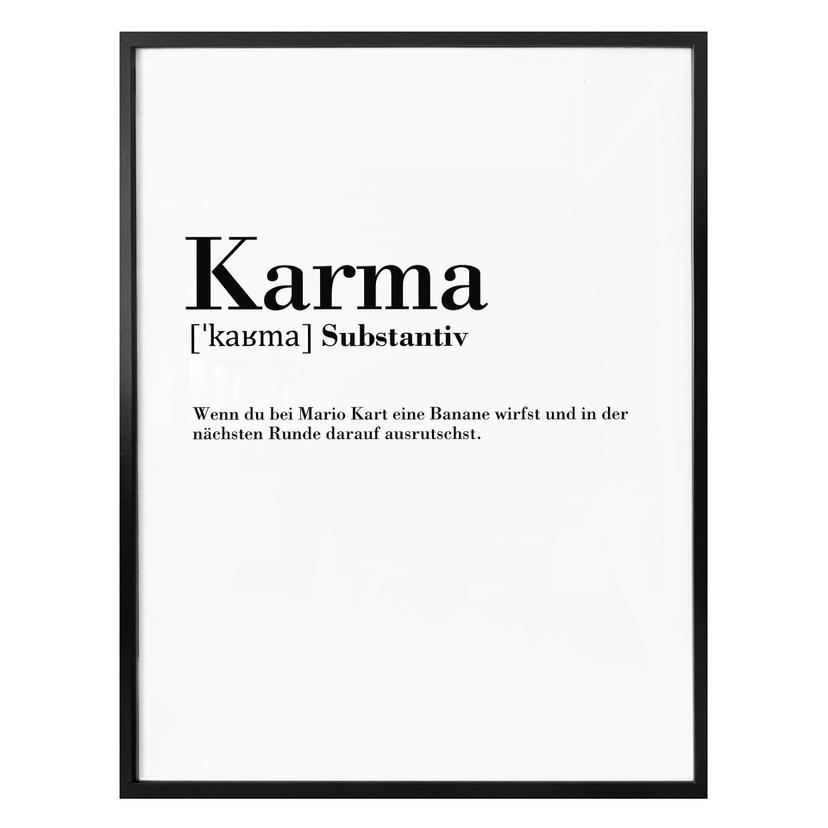 Poster Grammaire Karma