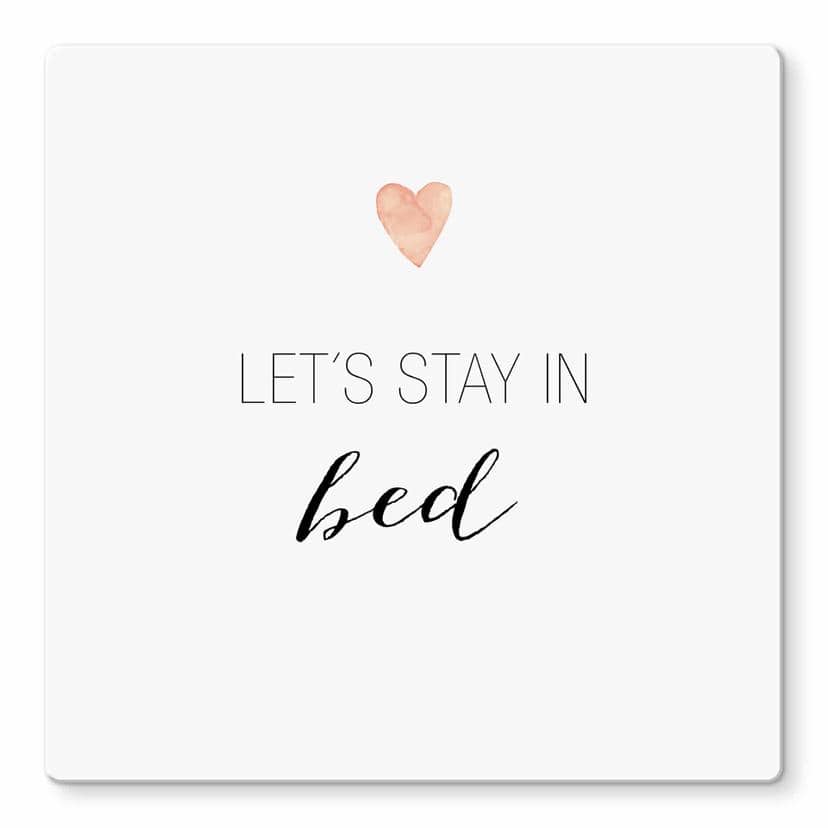Glasschilderij Confetti & Cream - Let's stay