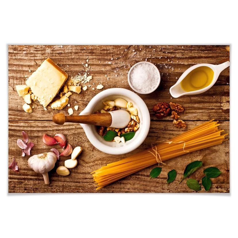 Poster - Laercio - Recette du pesto