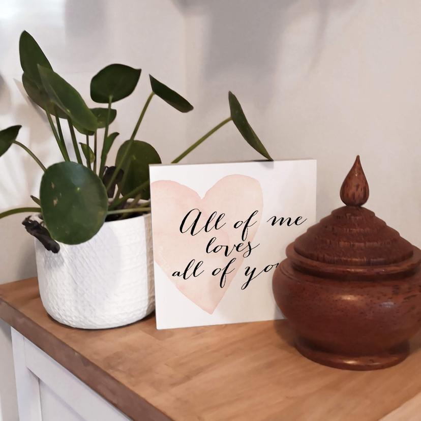 Quadro in legno da appoggio Confetti & Cream - Love