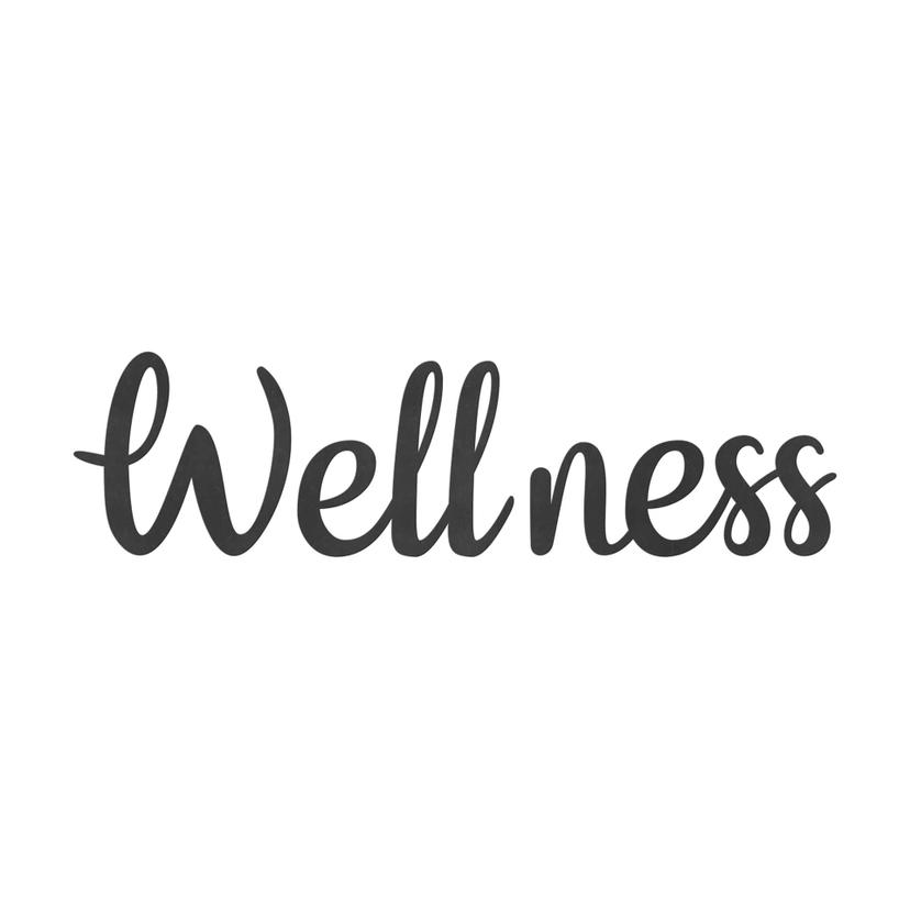 letras 3D Wellness (3 partes) - Letras MDF