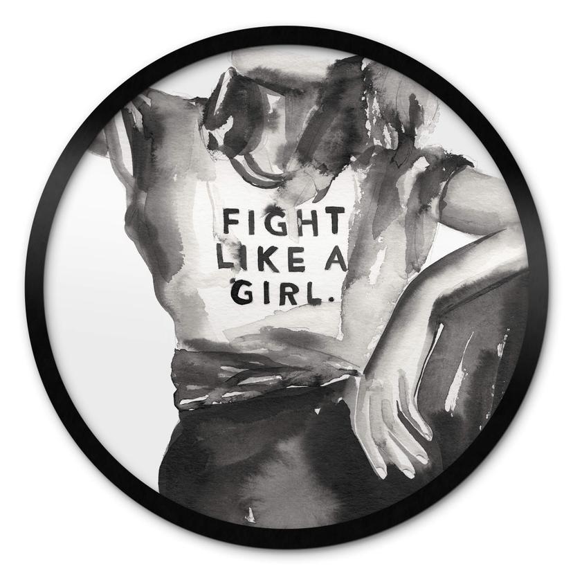 Póster Verbaan - Fight like a Girl - Redondo