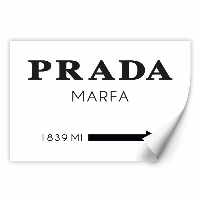 Zelfklevende Poster Prada Marfa