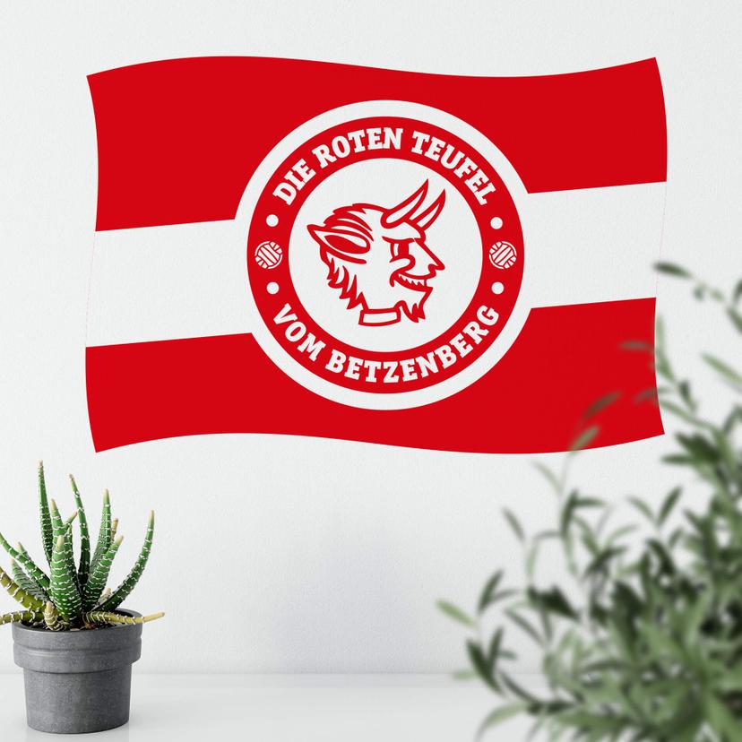 Wandtattoo 1.FC Kaiserslautern Fahne