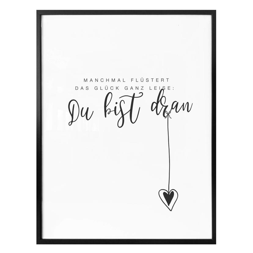 Poster Manchmal flüstert das Glück ganz leise