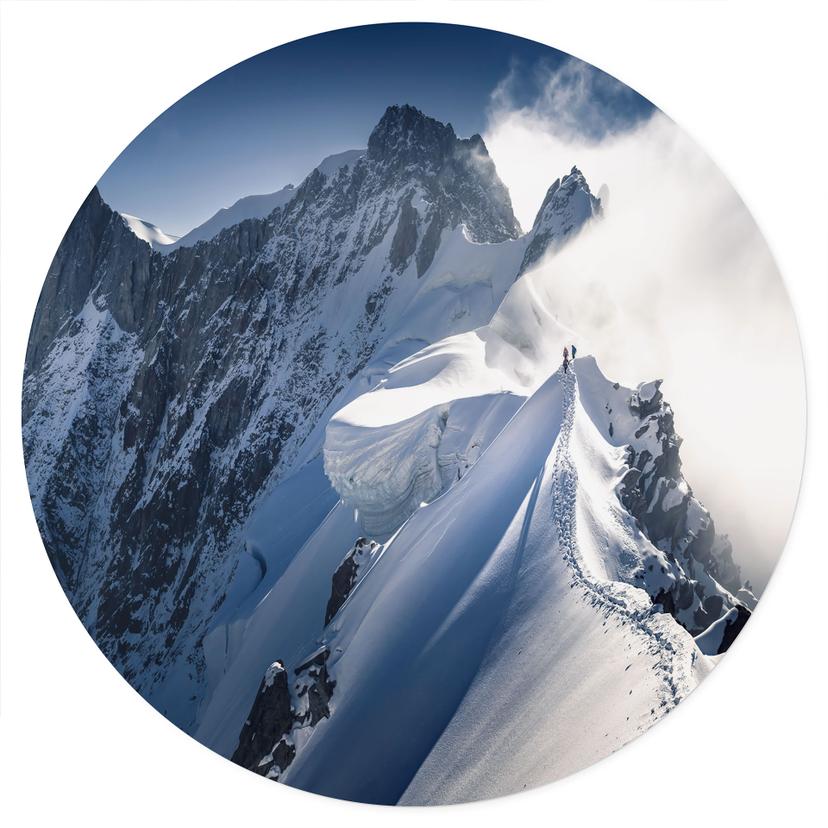 Adesivo murale sulla vetta del Monte Bianco - Nienartowicz - Rotonda