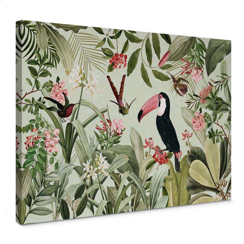 Lienzo Tucán en la selva paradisíaca - UN Designs