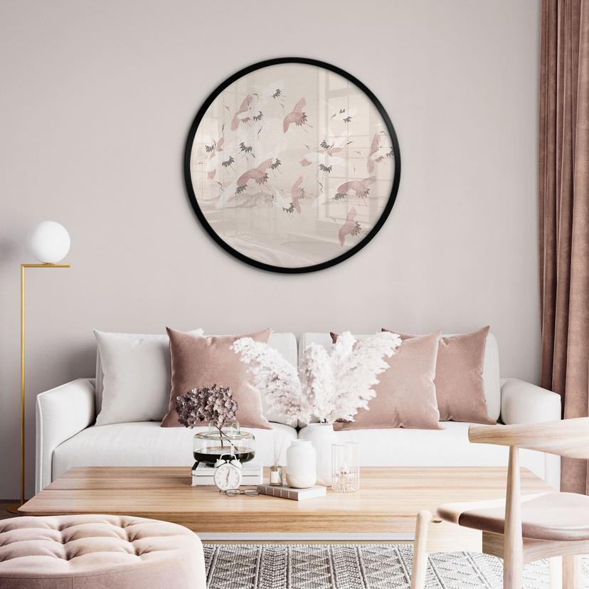 Poster "Gru sul lago" - Bloomery Decor - Rotondo