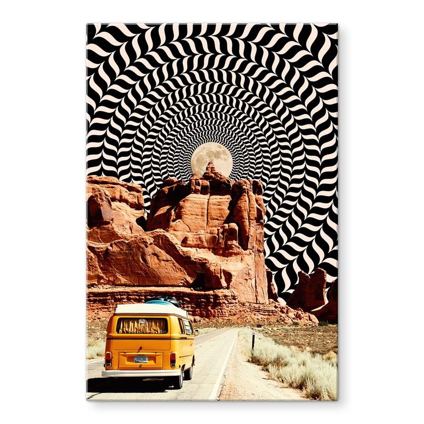 Akrylbillede Road trip - En tur til månen - Taudalpoi