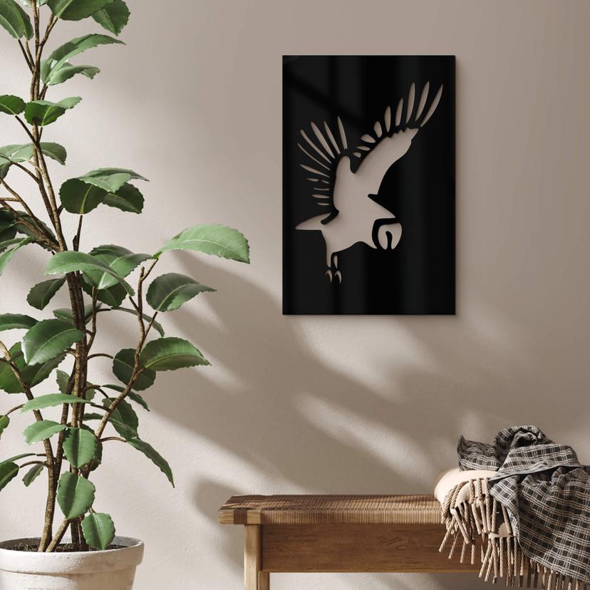 Decoración acrílica pájaro - búho