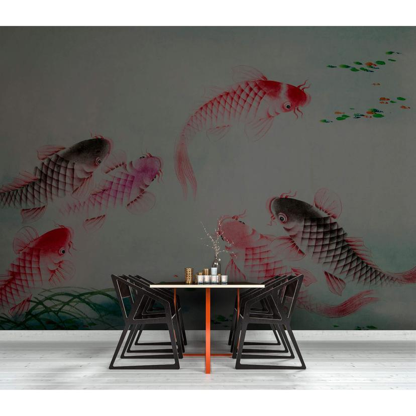 Livingwalls Fototapet Walls by Patel Dancing Kois 1