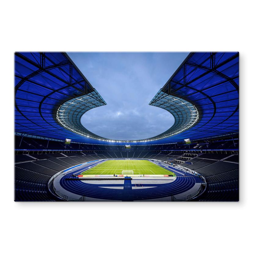 Tableau sur verre Hertha BSC Stade Olympique Bleu
