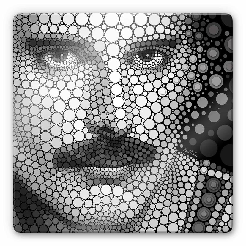 Glas Ben Heine - Circlism: Freddie Mercury