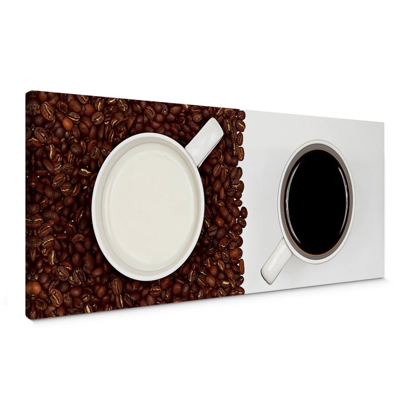 Canvasbillede - Coffee pleasure - Panorama