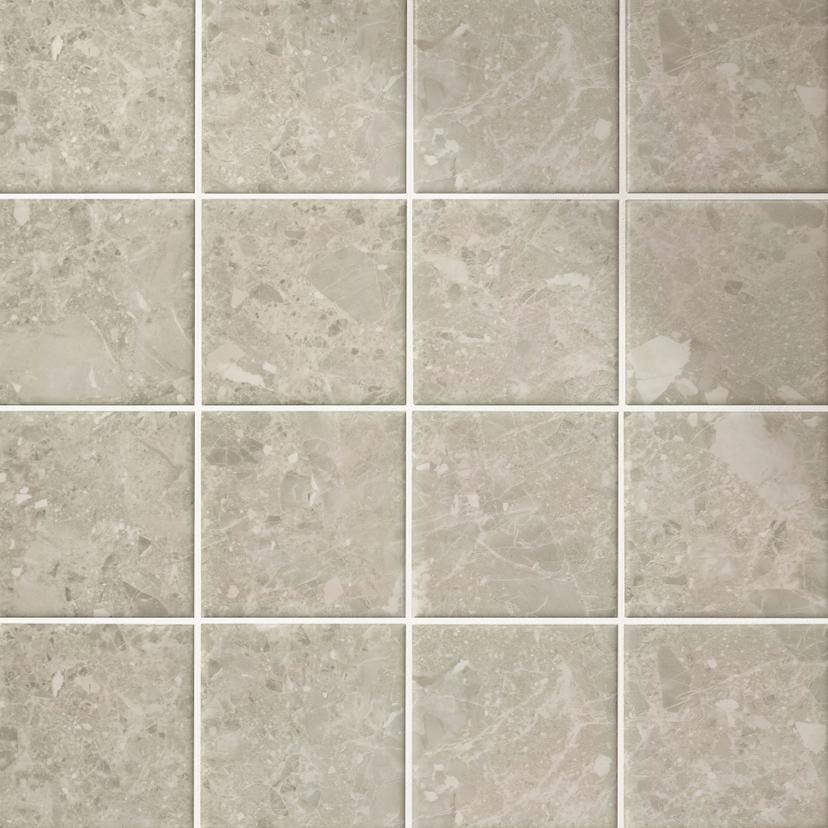 Sticker carrelage imitation pierre, terrazzo clair - Stickers pour meuble, Revêtement pour cuisine,