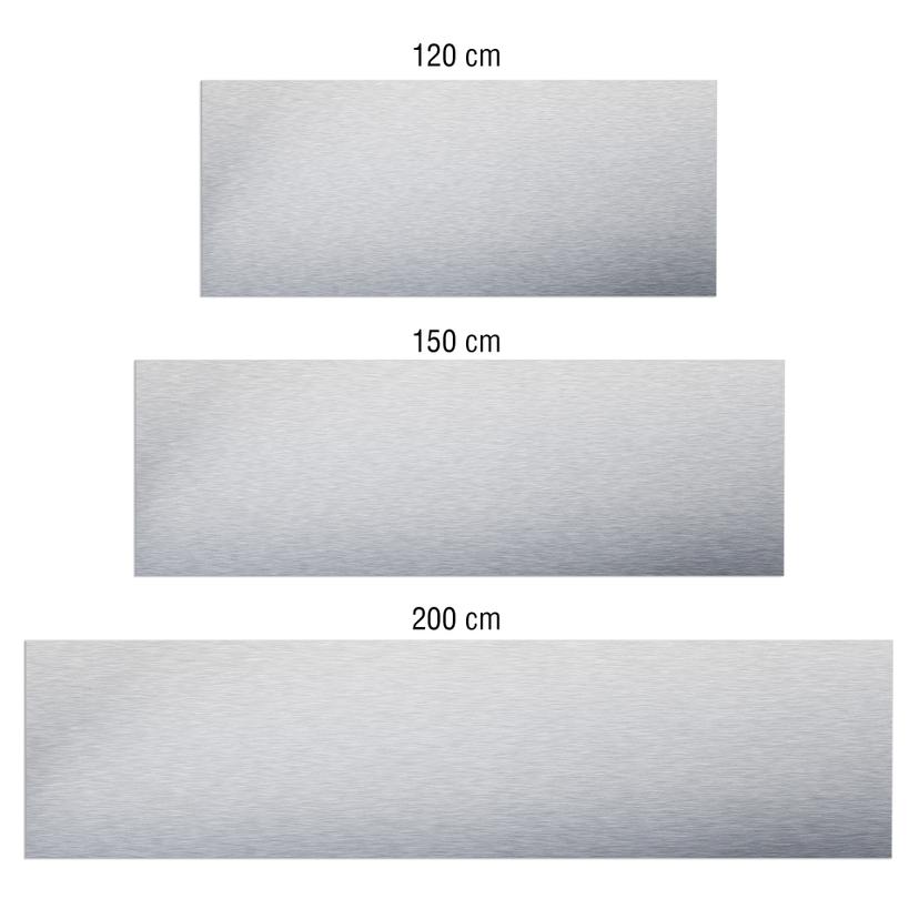 Revêtement pour cuisine - Alu-Dibond - Argent