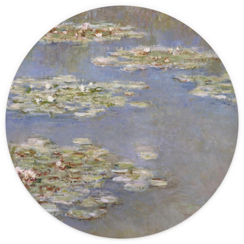 Fotomurale Monet - Ninfee 1905 - tondo - carta da parati in tessuto non tessuto/carta da parati in t