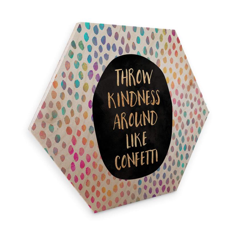 Hexagon Hout Fredriksson - Throw Kindness…