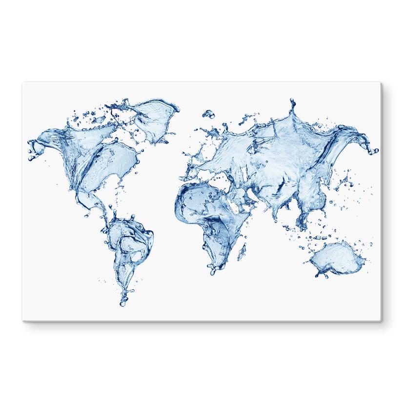 Pannello paraschizzi –  Mappamondo d'acqua