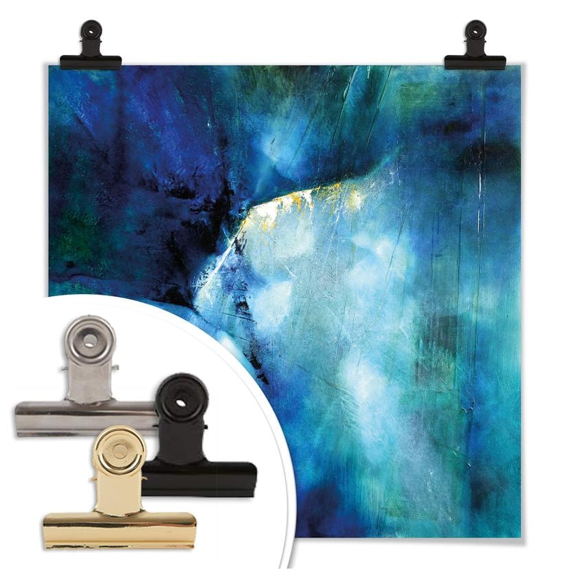 Poster Schmucker - Composition en bleu