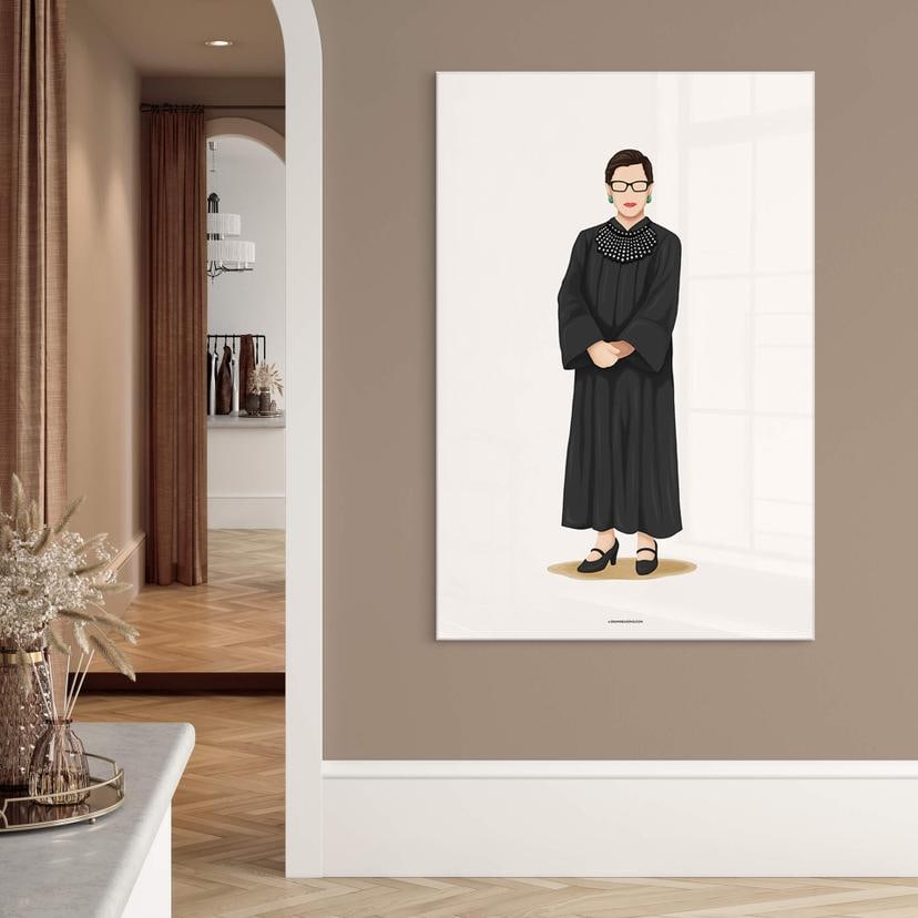 Tableau sur verre acrylique Tohmé - Ruth Bader Ginsburg
