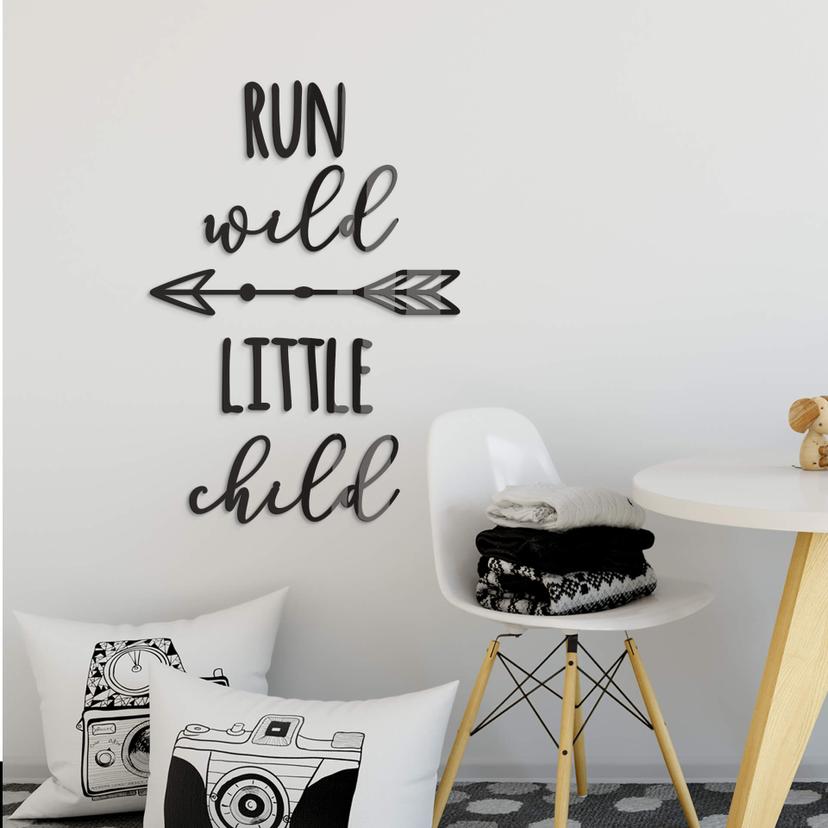 Decoración acrílica Run wild little child