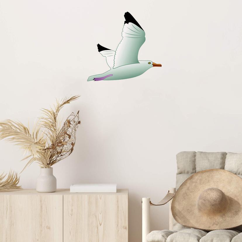 Sticker mural - Mouette