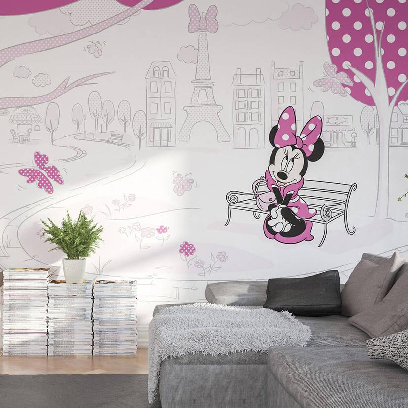 Fotobehang Minnie in Parijs