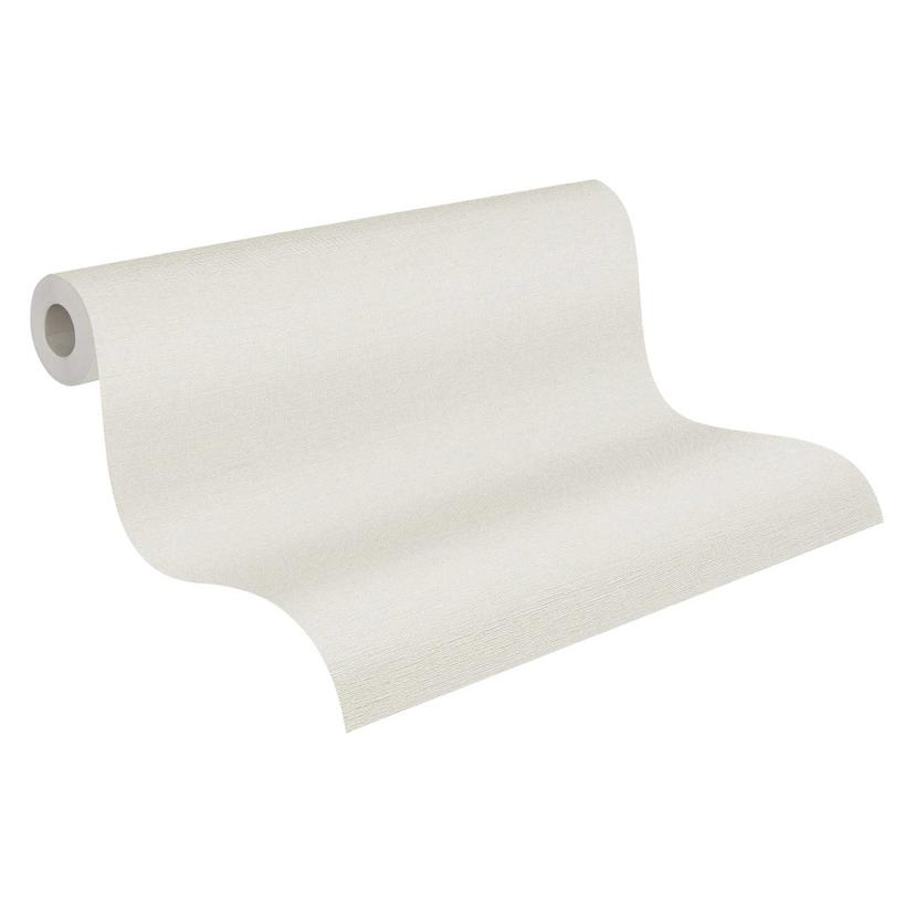 Papel pintado unitario de textura fina en color crema - Papel pintado no tejido intemporal