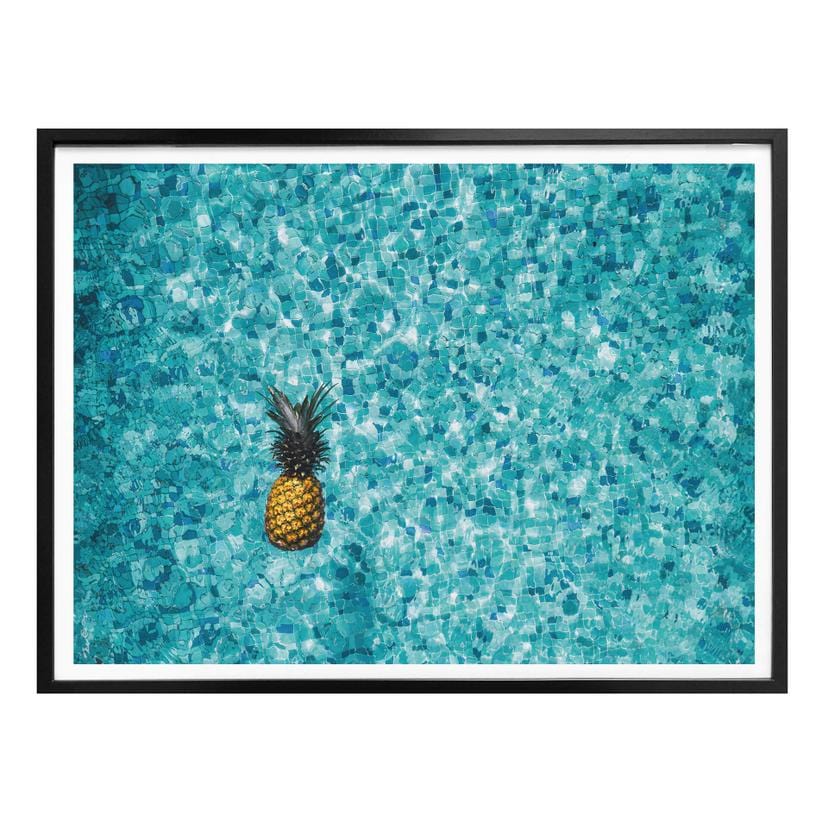 Póster Piña nadadora