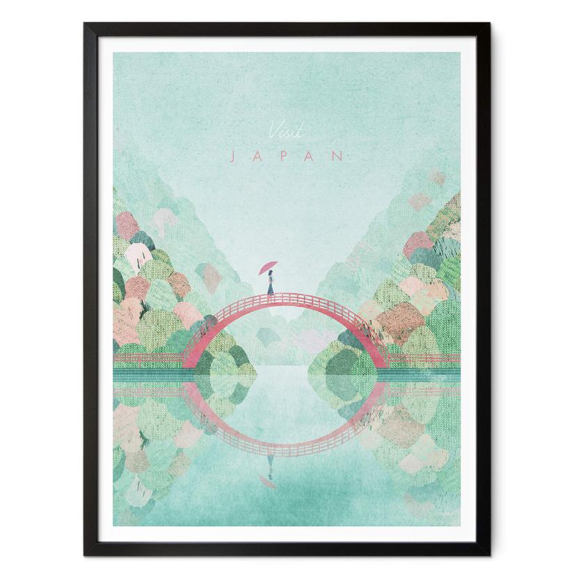 Póster Rivers - Japón en primavera
