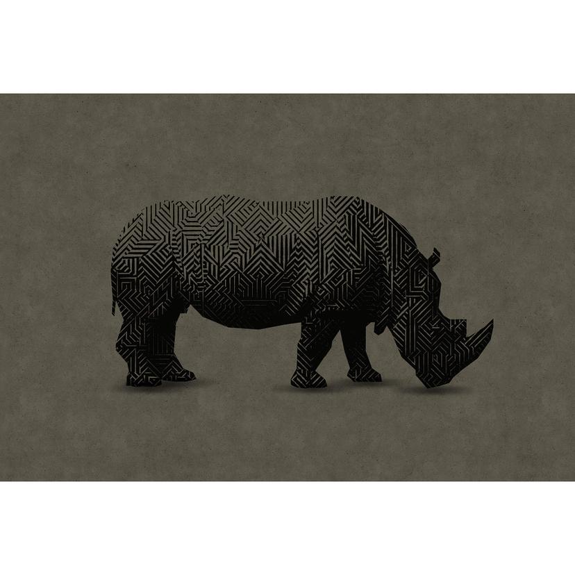 Livingwalls Fotomurale Walls by Patel rhino 1