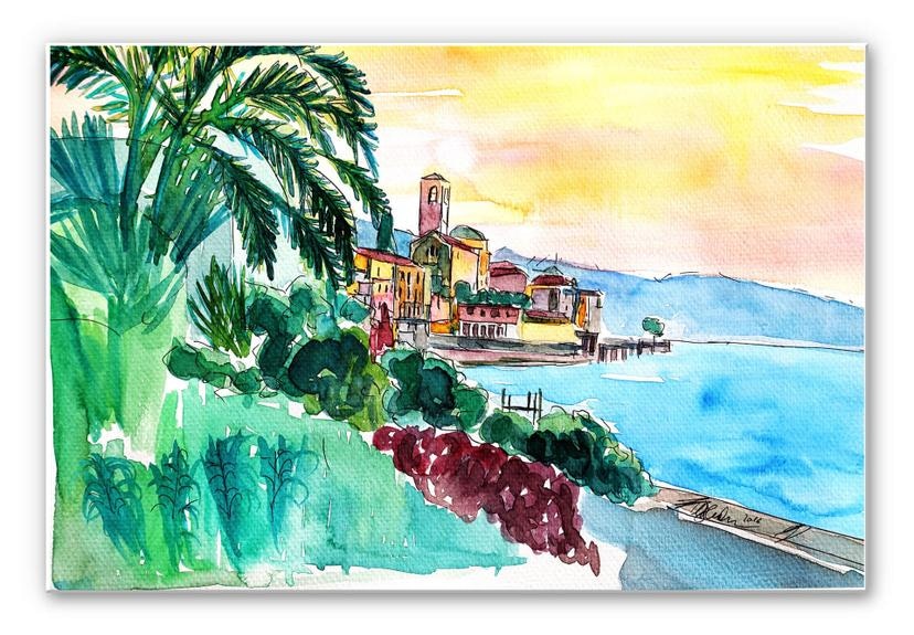 Wanddecoratie Bleichner - Lago Maggiore
